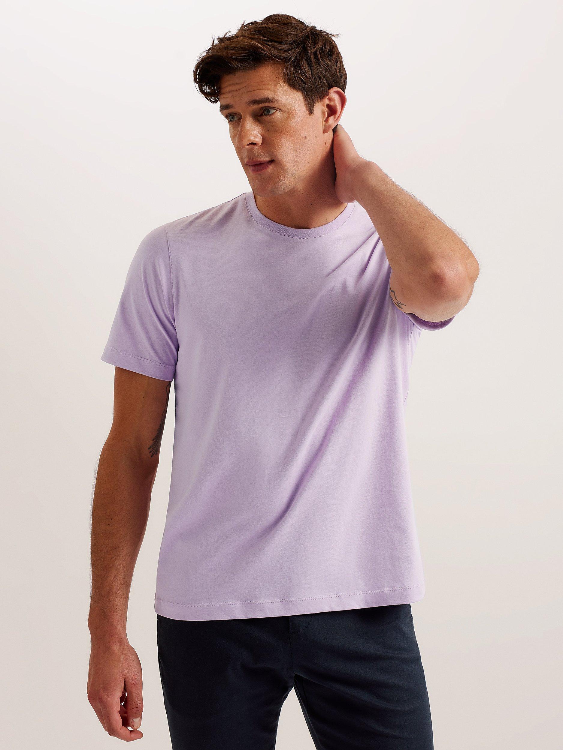 Ted Baker Tywinn Cotton T-Shirt, Purple Lilac