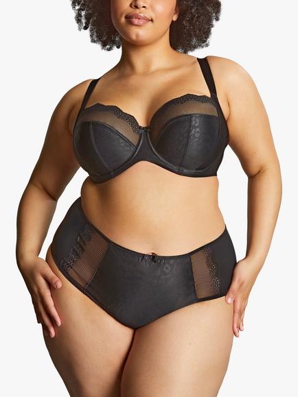 Sculptresse Esme Animal Wired Balcony Bra, Black