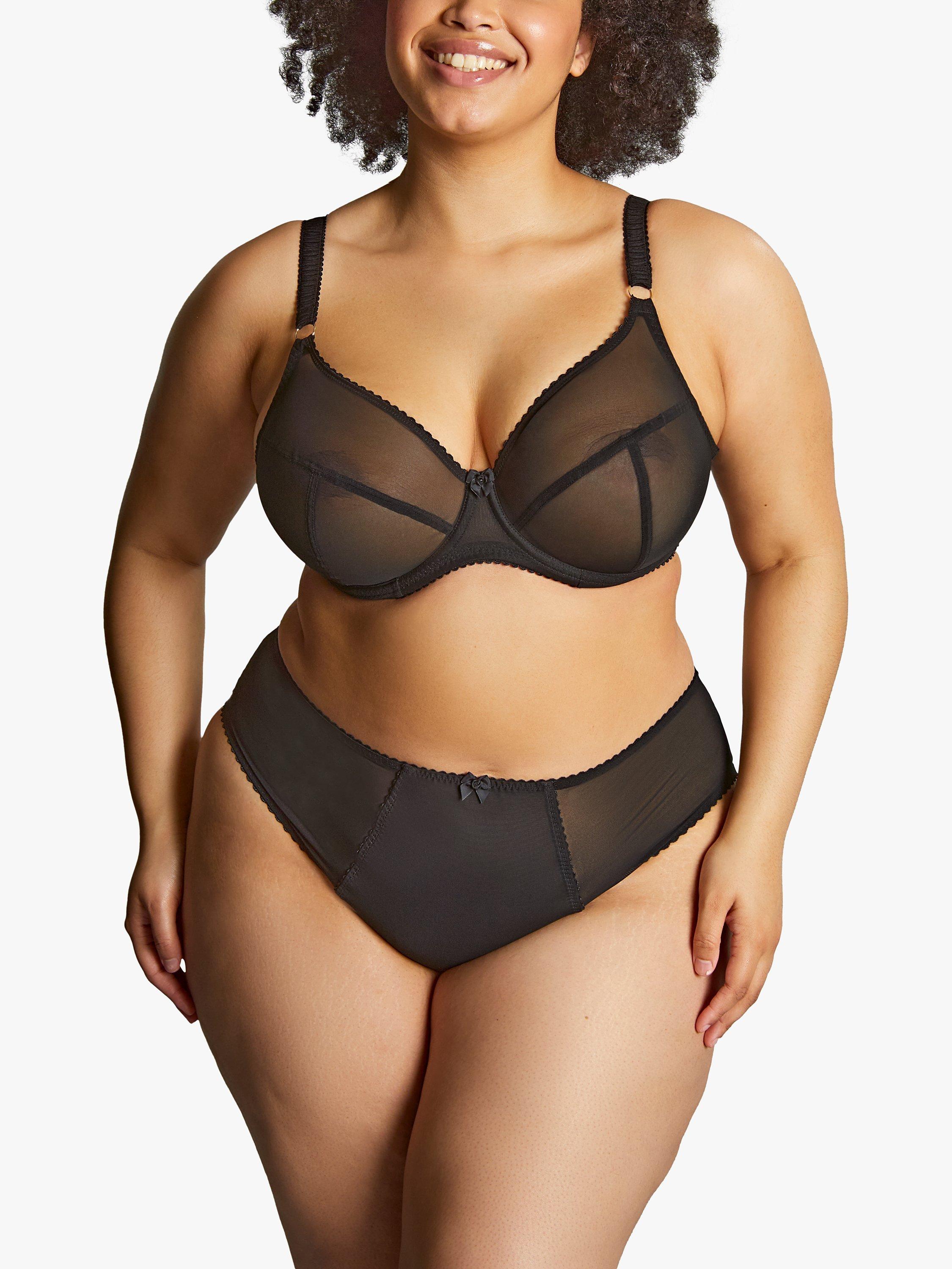 Product image 1 of 4, which shows Sculptresse Liberty Plunge Bra, Black, 36HH