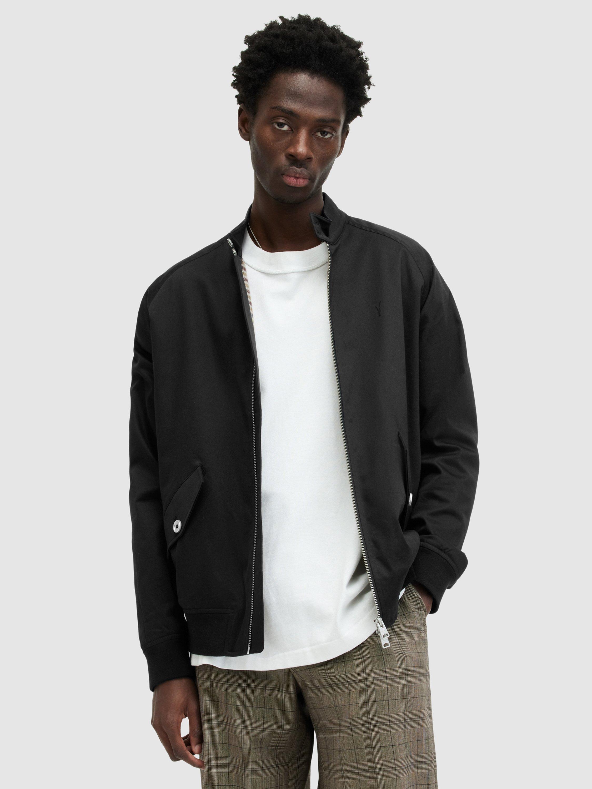 AllSaints Cotton Blend Stowe Jacket, Black