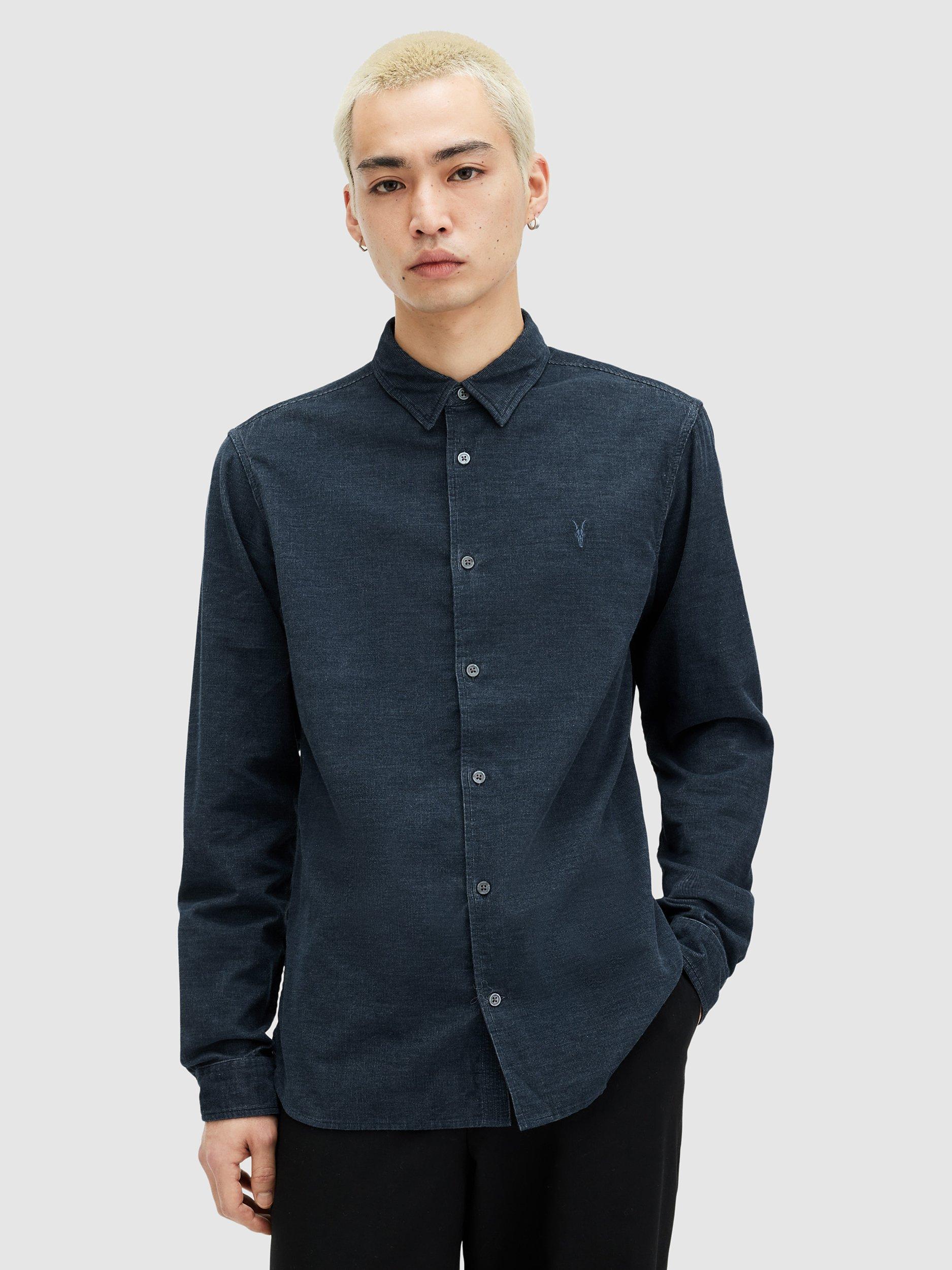 AllSaints Lorella Long Sleeve Shirt, Marine Blue