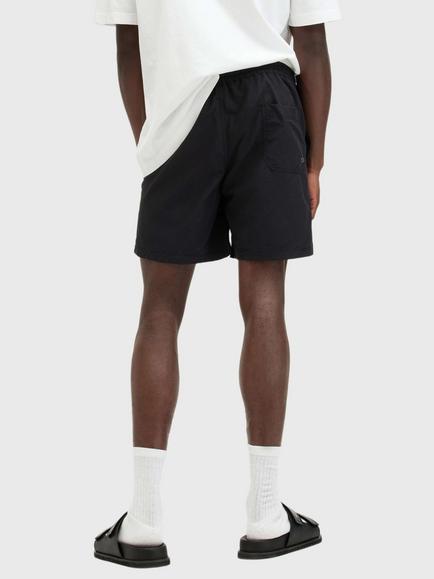 AllSaints Underground Logo Swim Shorts - view 2, Jet Black