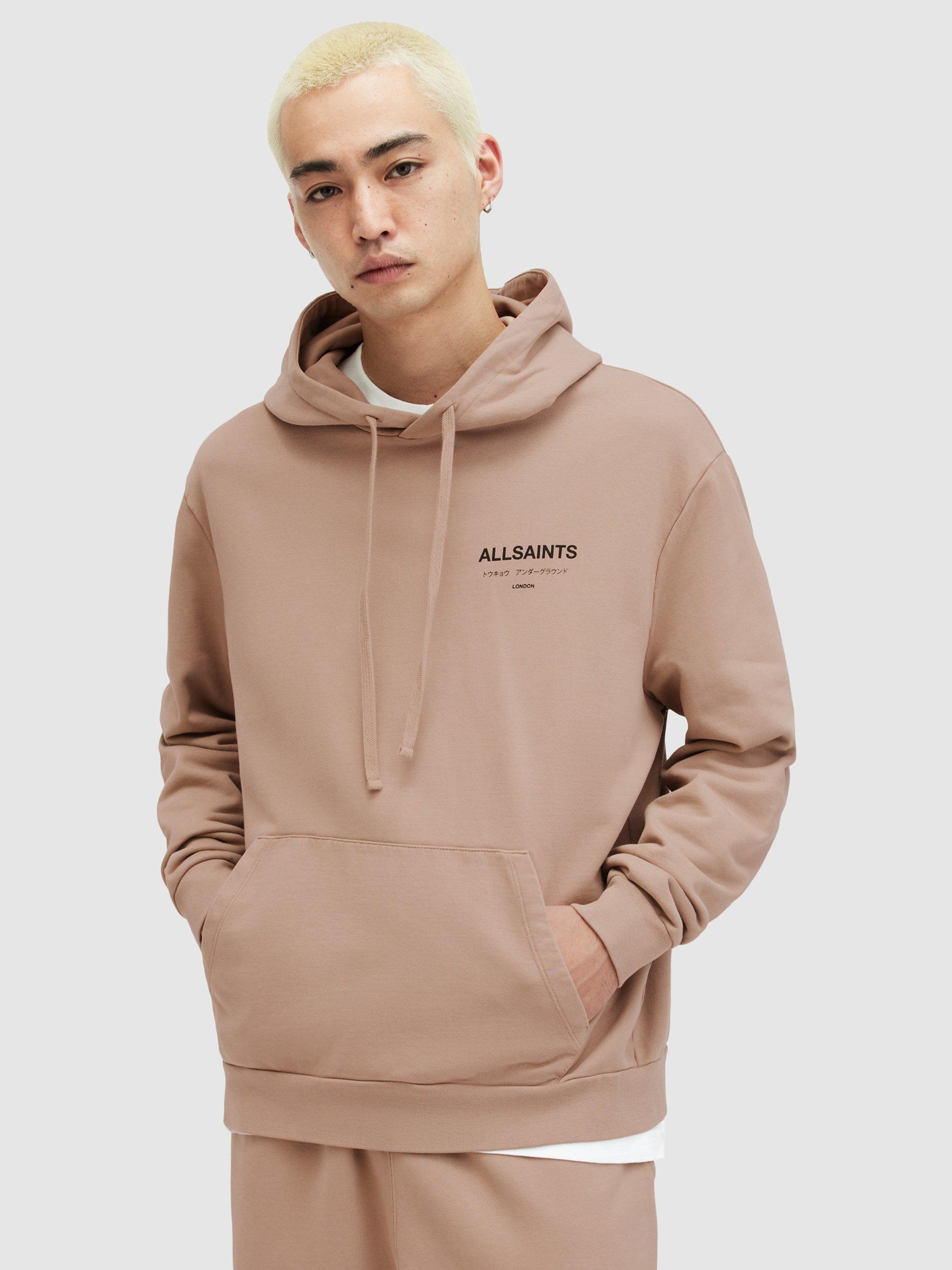 AllSaints Underground Hoodie, Toffee Taupe