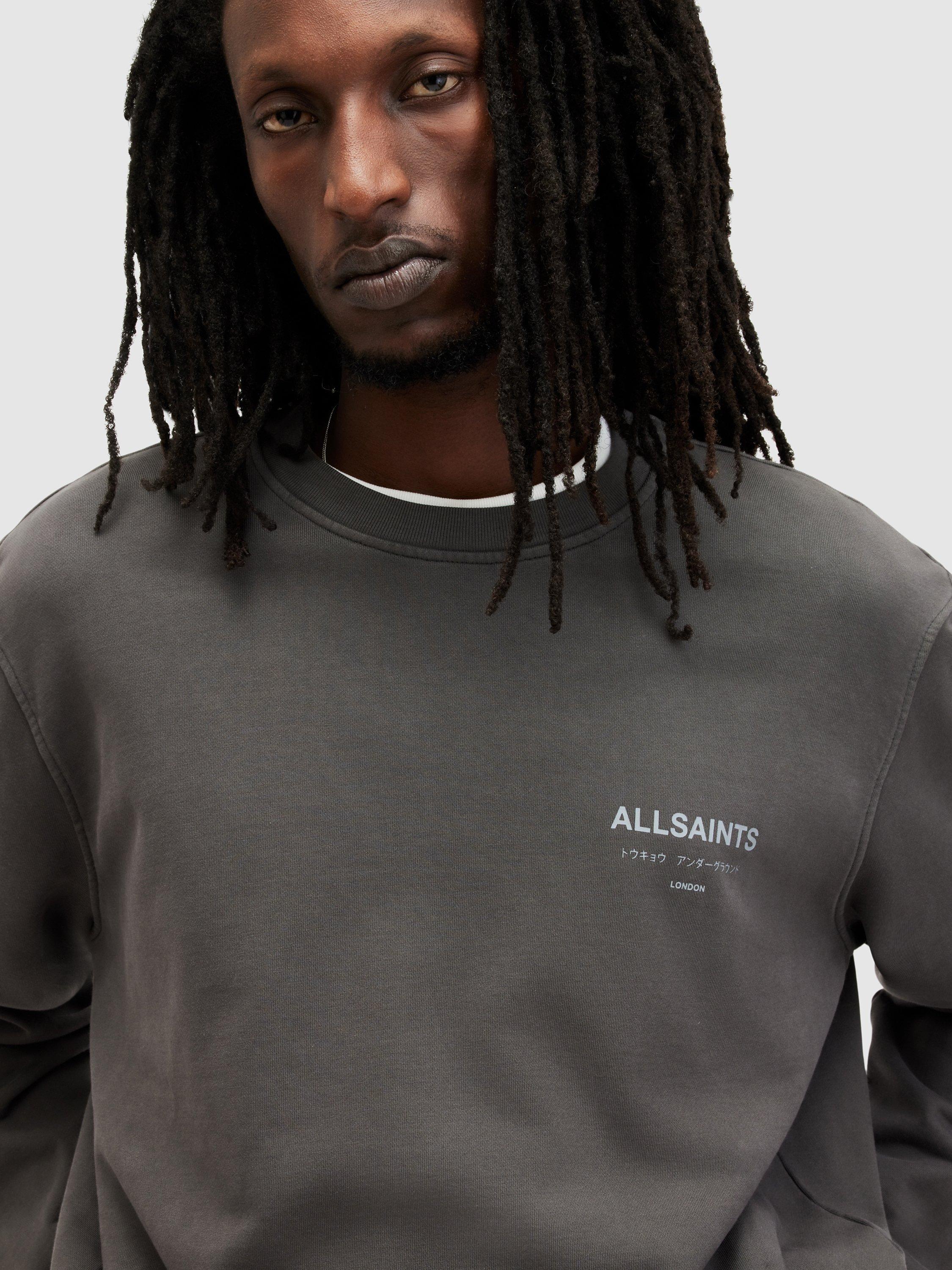 Product image 5 of 7, which shows AllSaints Organic Cotton Underground Sweatshirt, Shaded Grey, XS