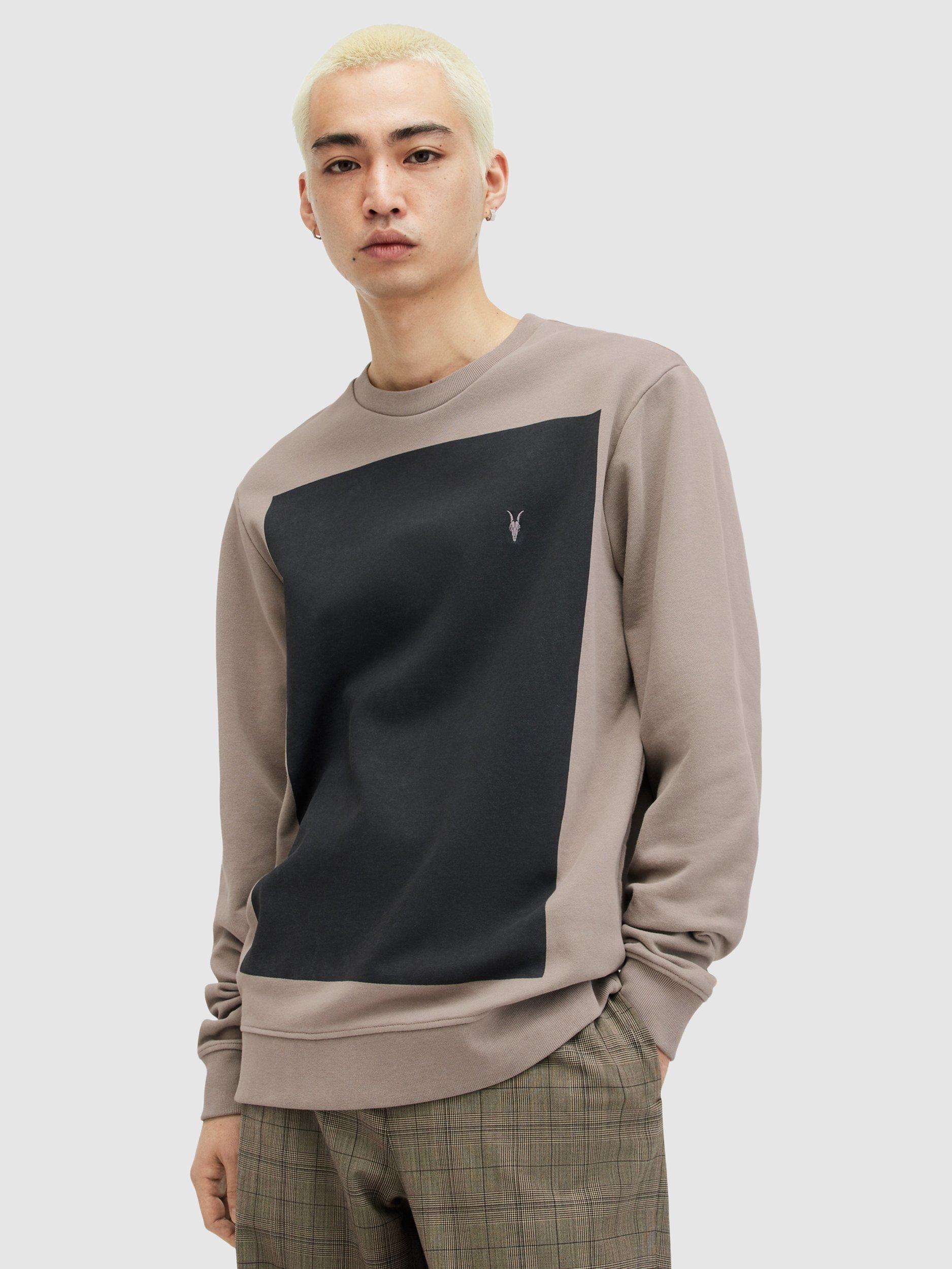 AllSaints Lobke Organic Cotton Top, Chestnut Taupe