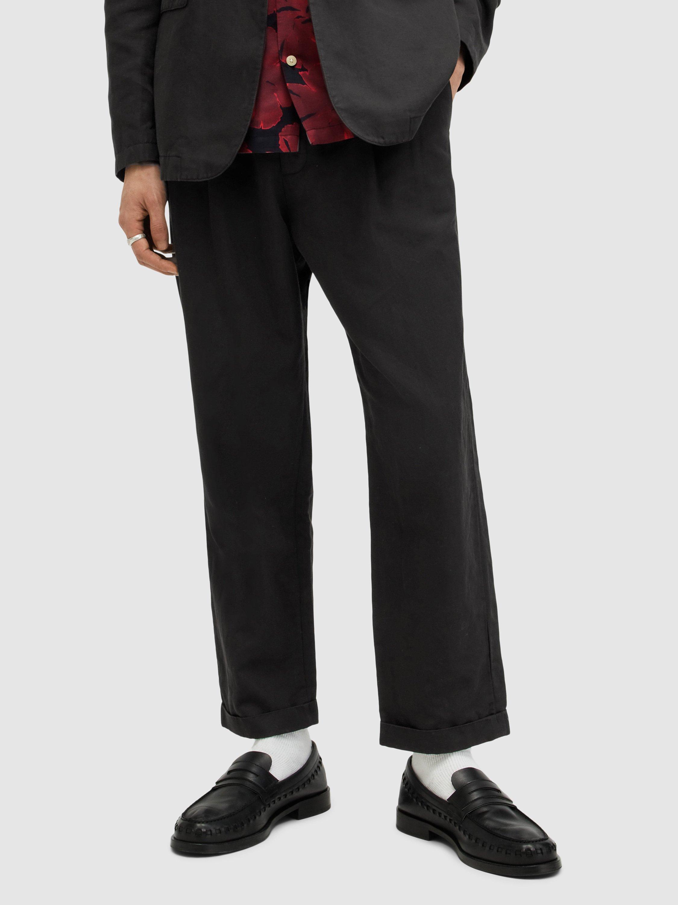 AllSaints Sainte Trousers, Liquorice Black
