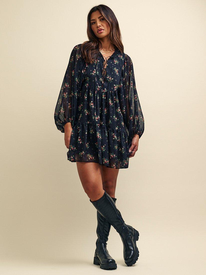 Nobody's Child Trixie Chiffon Mini Dress, Multi