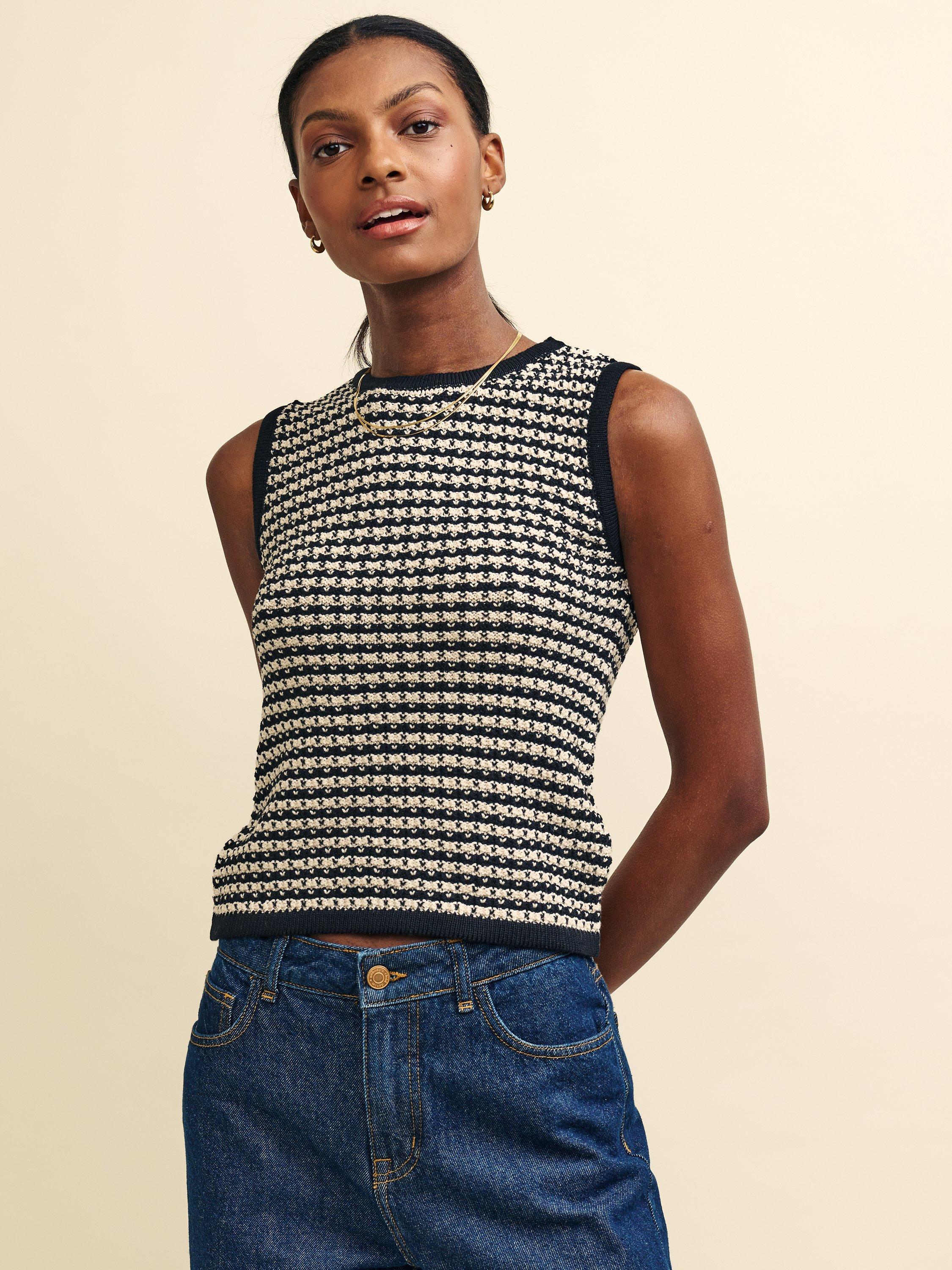 Nobody's Child Textured Stripe Tank Top, Multi