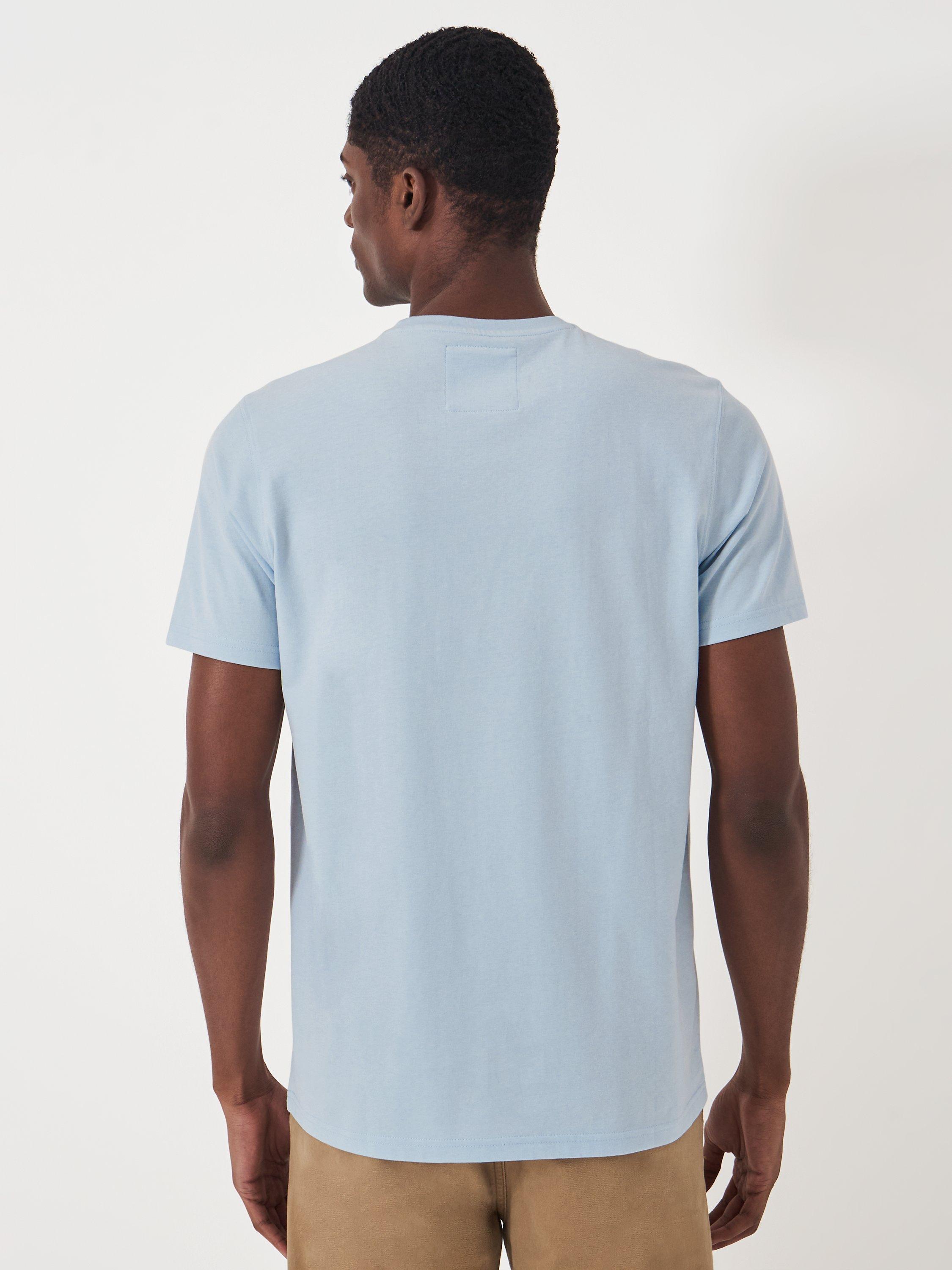 Product image 2 of 6, which shows Crew Clothing Crew Neck T-Shirt, Light Blue, XS