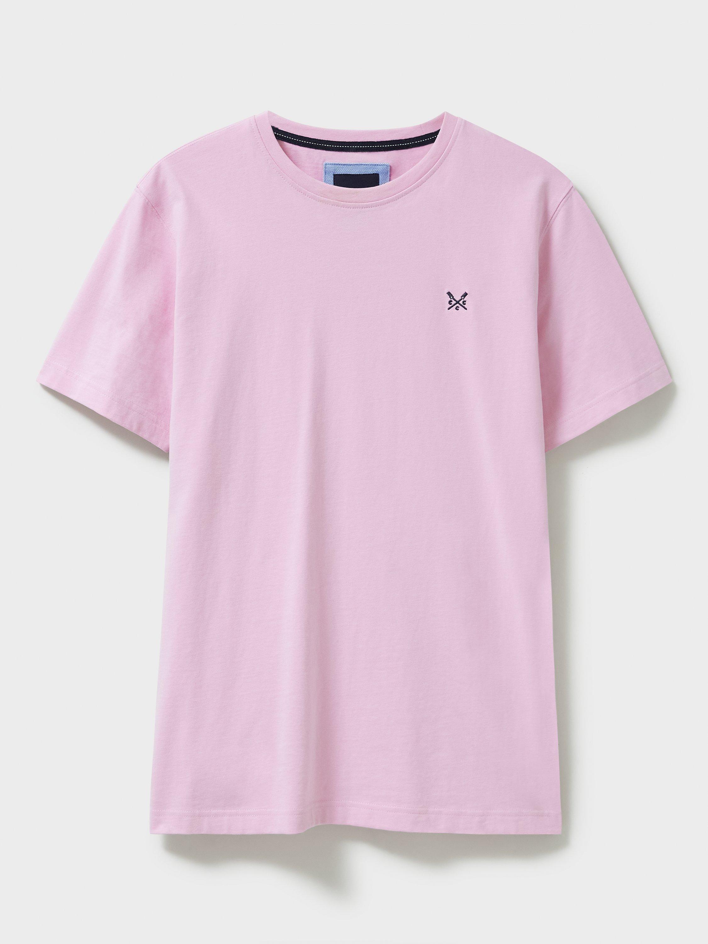 Crew Clothing Crew Neck T-Shirt, Light Pink, XS
