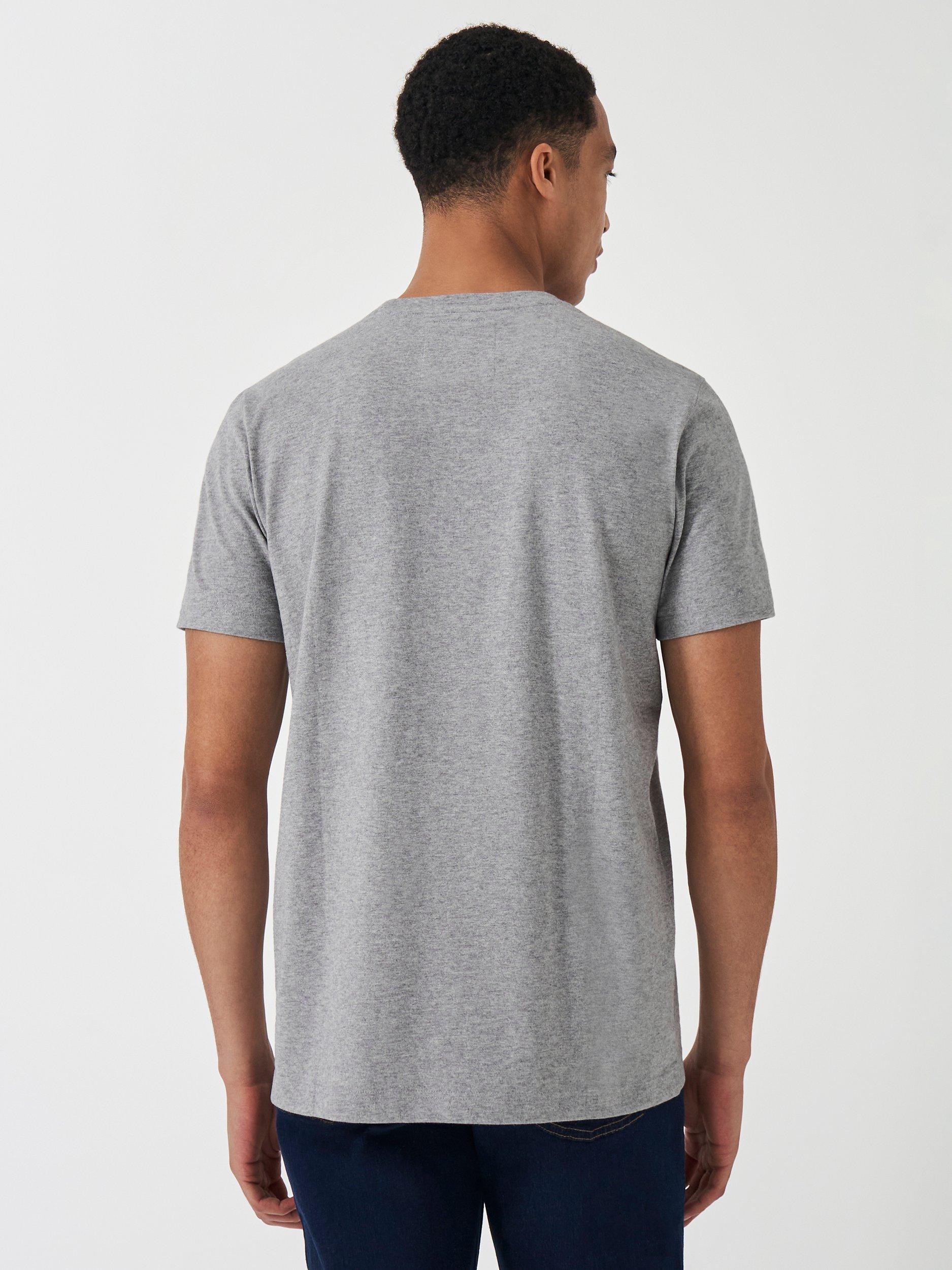 Product image 4 of 6, which shows Crew Clothing Crew Neck T-Shirt, Graphite Grey, XS