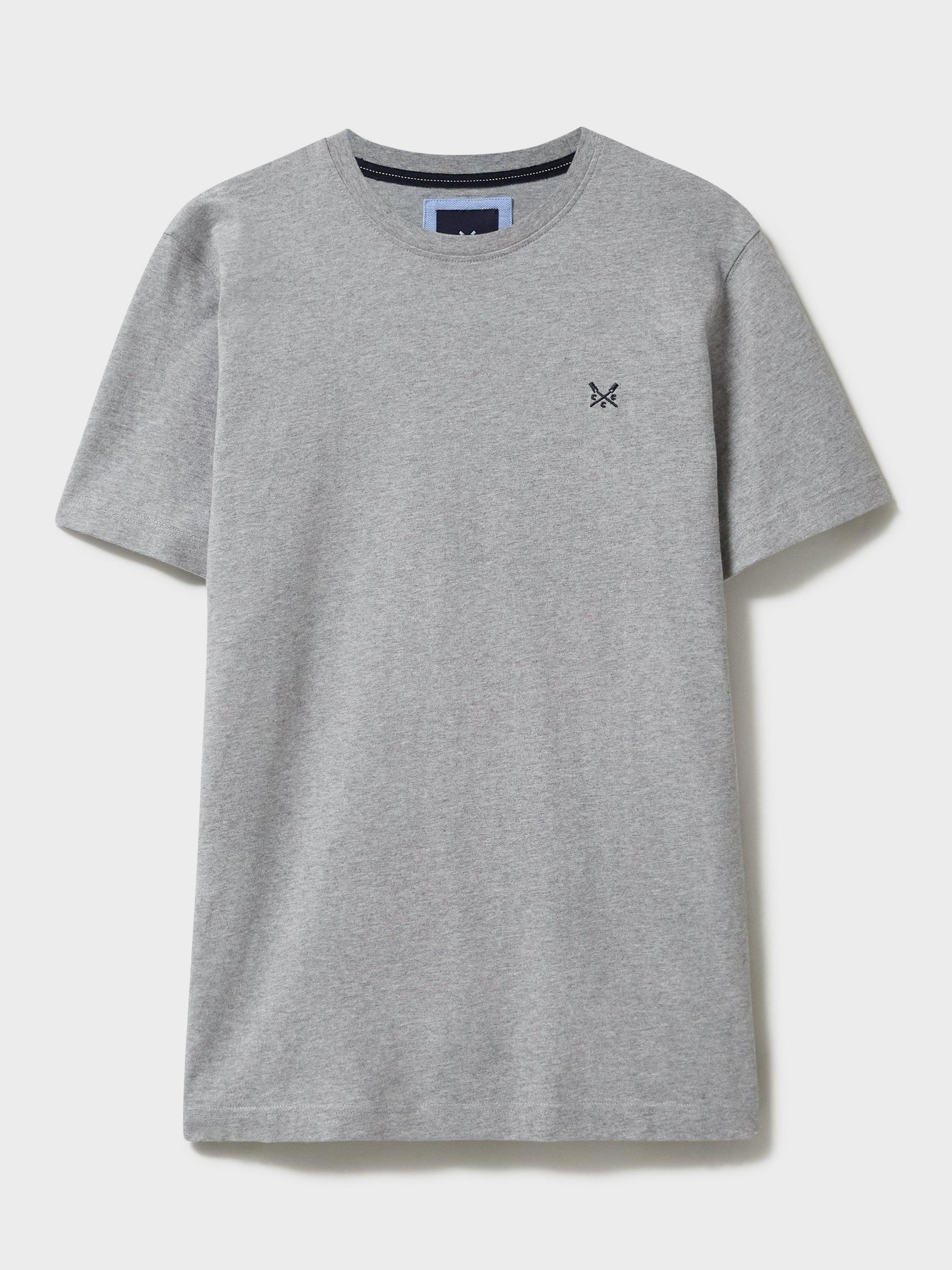 Product image 6 of 6, which shows Crew Clothing Crew Neck T-Shirt, Graphite Grey, XS