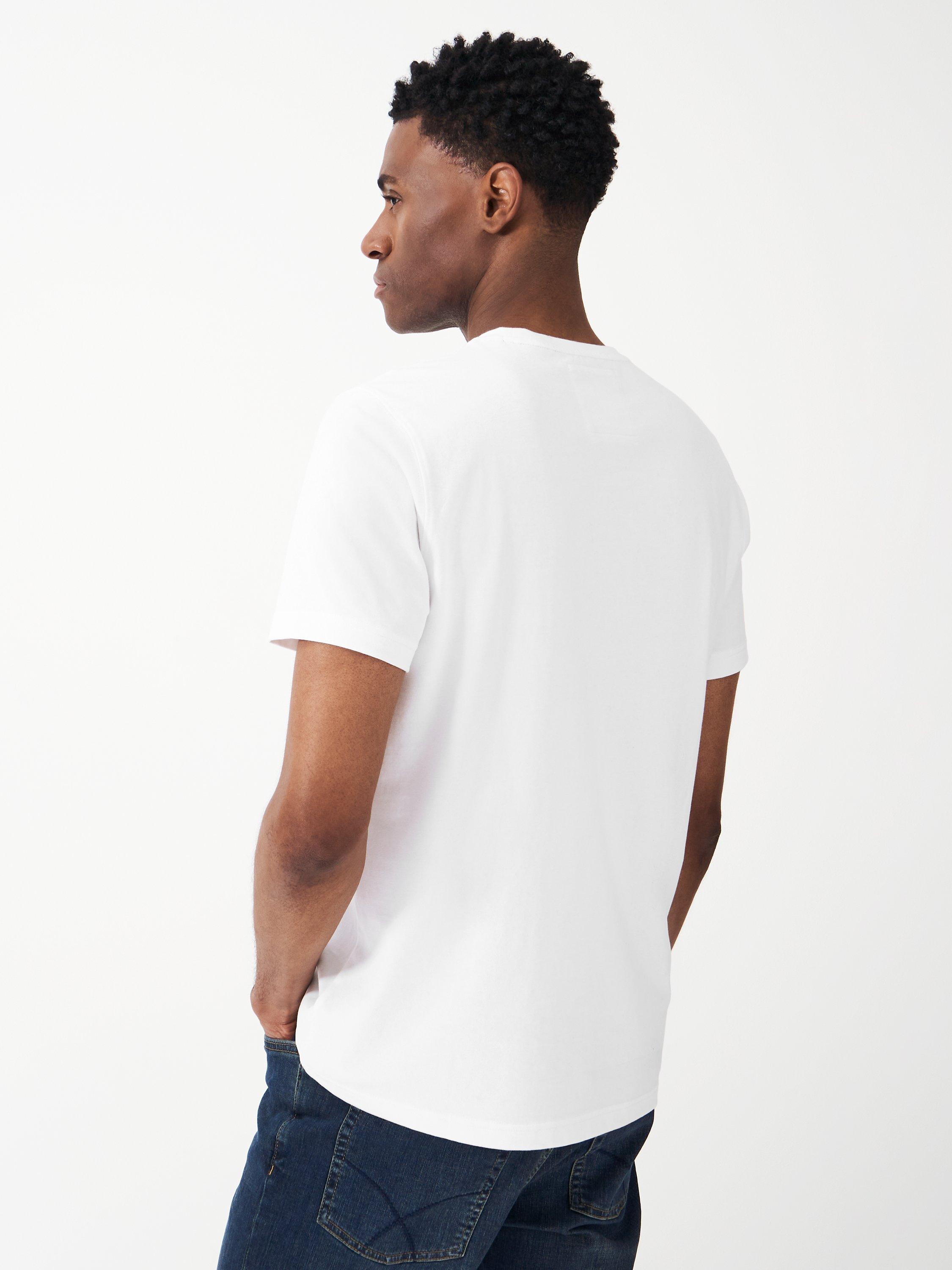 Product image 2 of 5, which shows Crew Clothing Classic Cotton T-Shirt, White, L