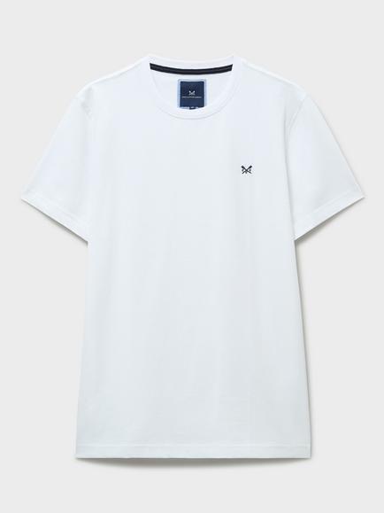 Crew Clothing Crew Neck Cotton T-Shirt, White