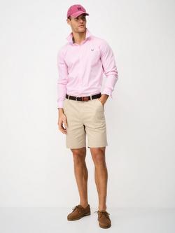 Crew Clothing Bermuda Stretch Chino Shorts, Stone