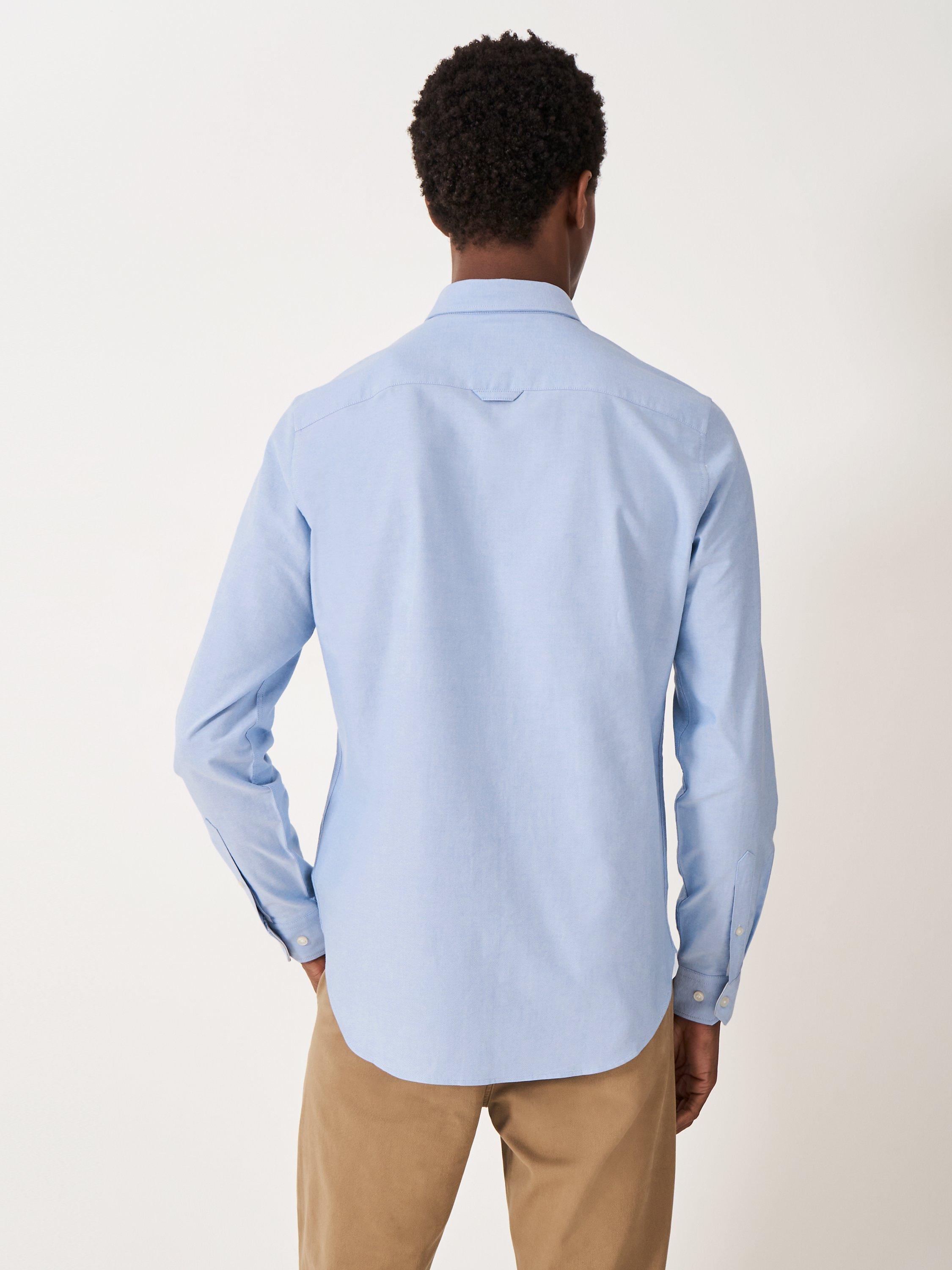 Product image 2 of 5, which shows Crew Clothing Slim Fit Oxford Shirt, Light Blue, S