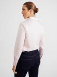 Hobbs Victoria Cotton Blend Shirt, Pale Pink