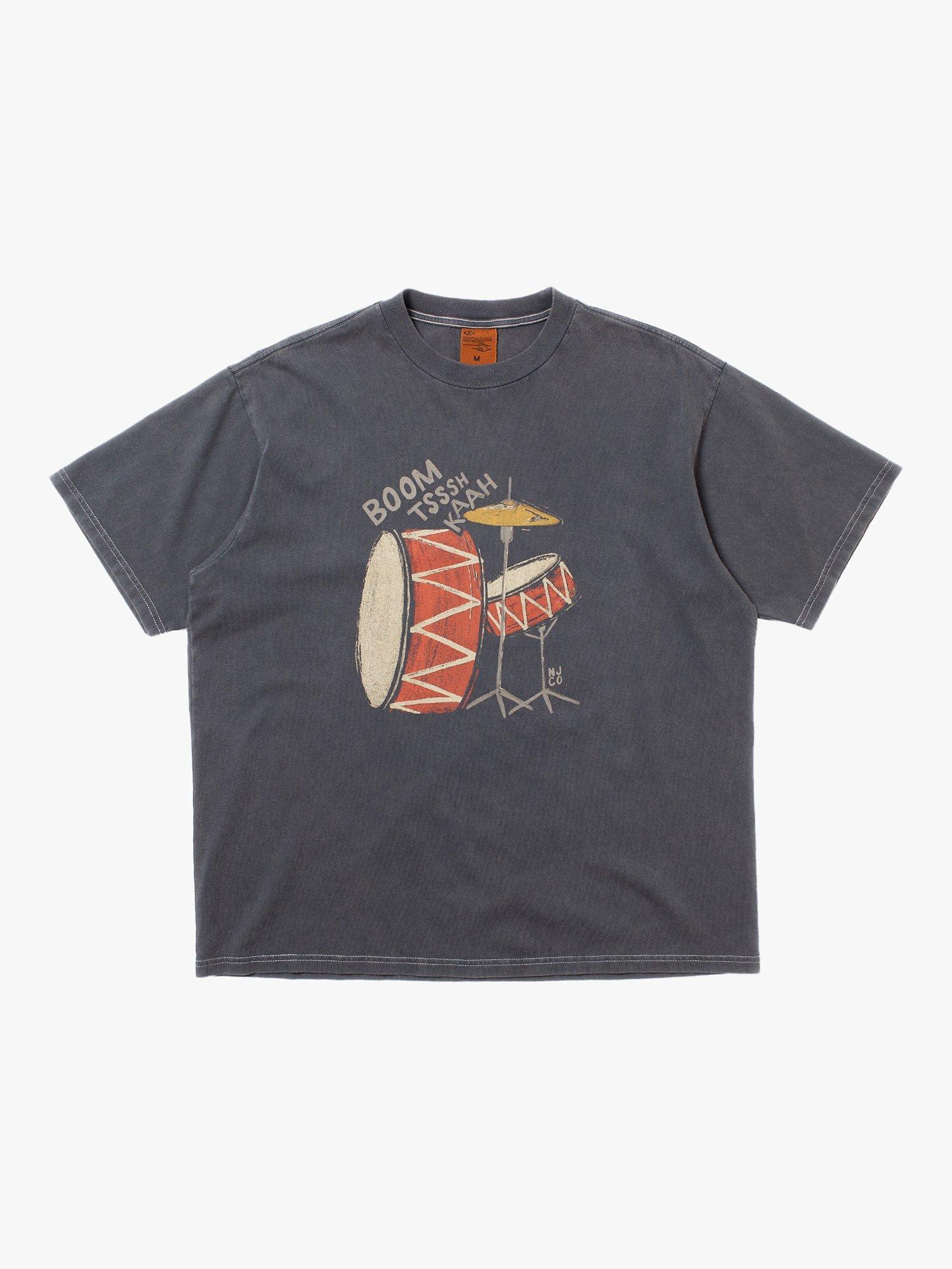 Nudie Jeans Koffe Trum T-Shirt, Antracite