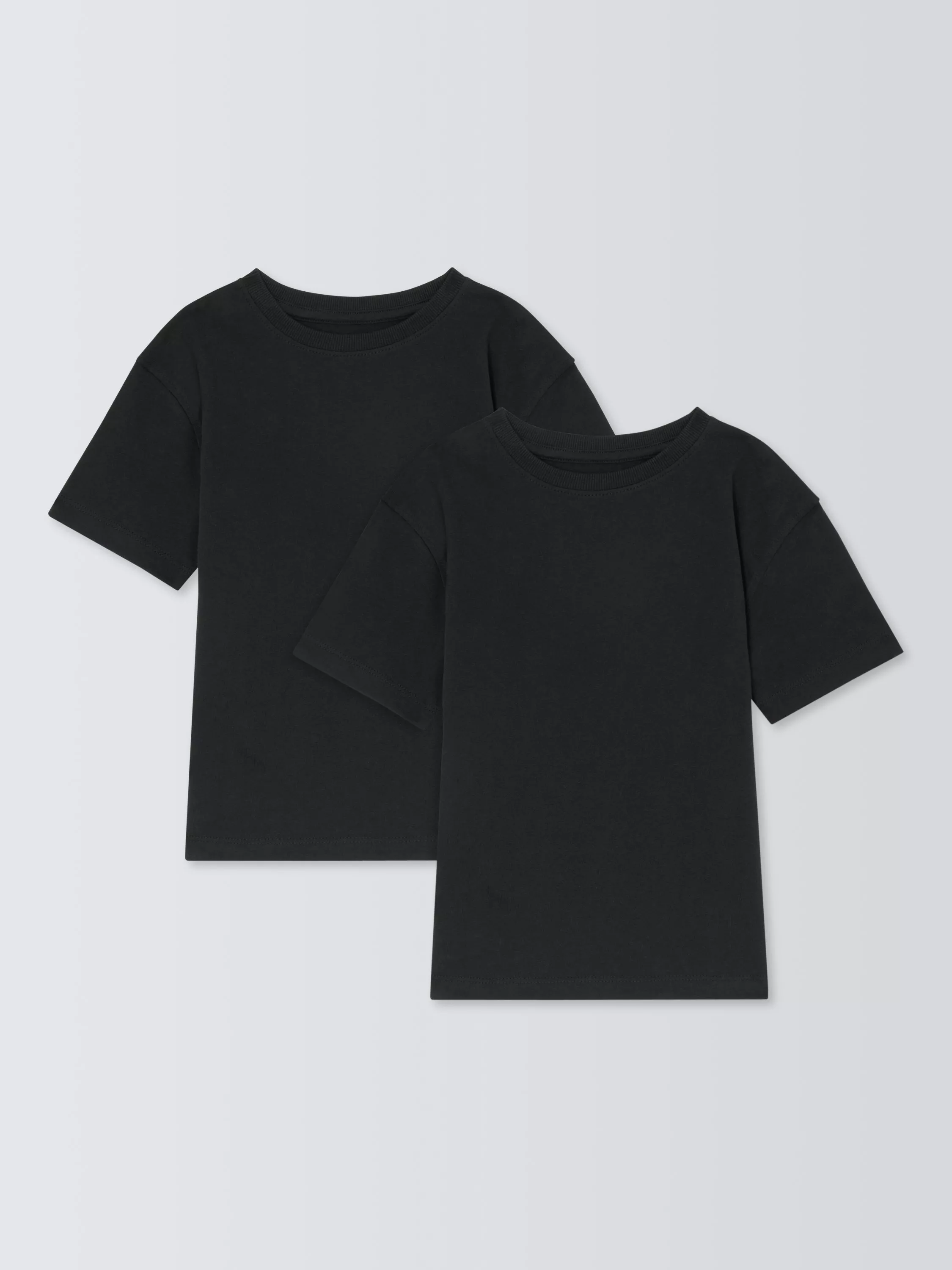 John Lewis Kids T Shirt Pack of 2 Black