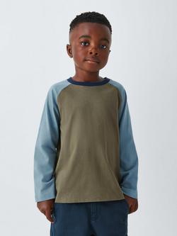 John Lewis Kids' Raglan Sleeve Jersey Tops, Pack of 3, Multi - view 2, Multi