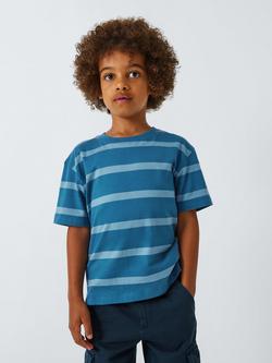 John Lewis Kids' Plain/Stripe T-Shirts, Pack of 3, Multi - view 2, Multi