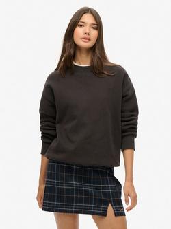 Superdry Check Mini Skirt, Blue/Yellow, Blue/Yellow