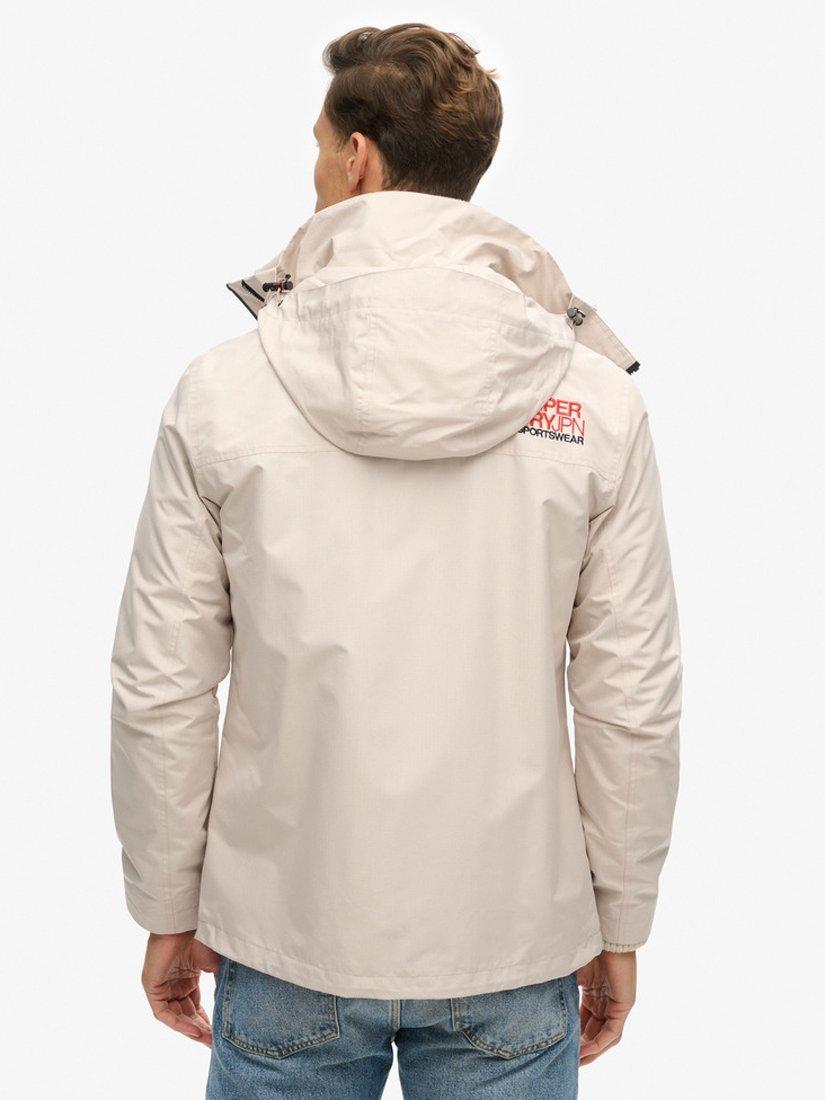 Product image 7 of 8, which shows Superdry Hooded Yachter Windbreaker Jacket, Chateau Gray, S