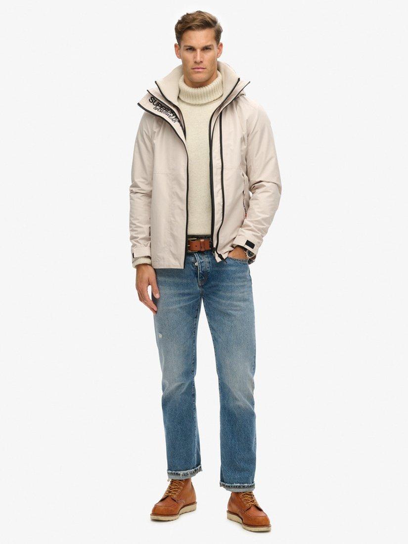 Product image 4 of 8, which shows Superdry Hooded Yachter Windbreaker Jacket, Chateau Gray, S