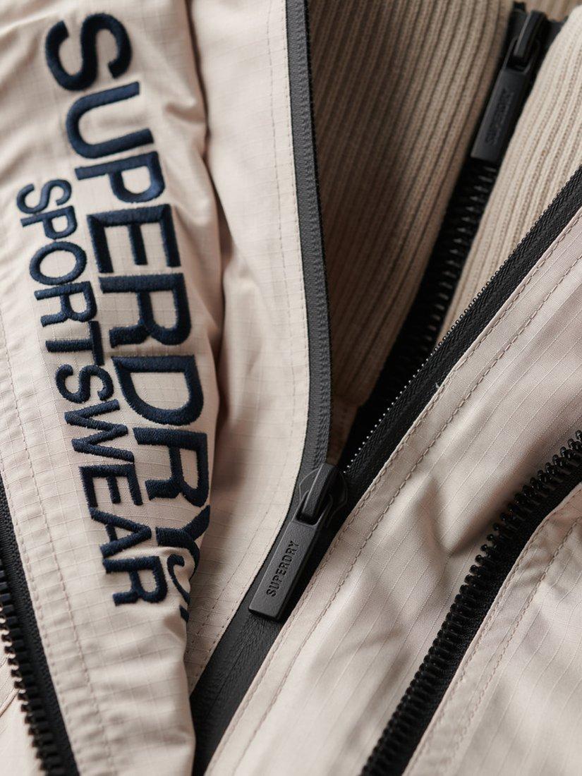 Product image 6 of 8, which shows Superdry Hooded Yachter Windbreaker Jacket, Chateau Gray, S