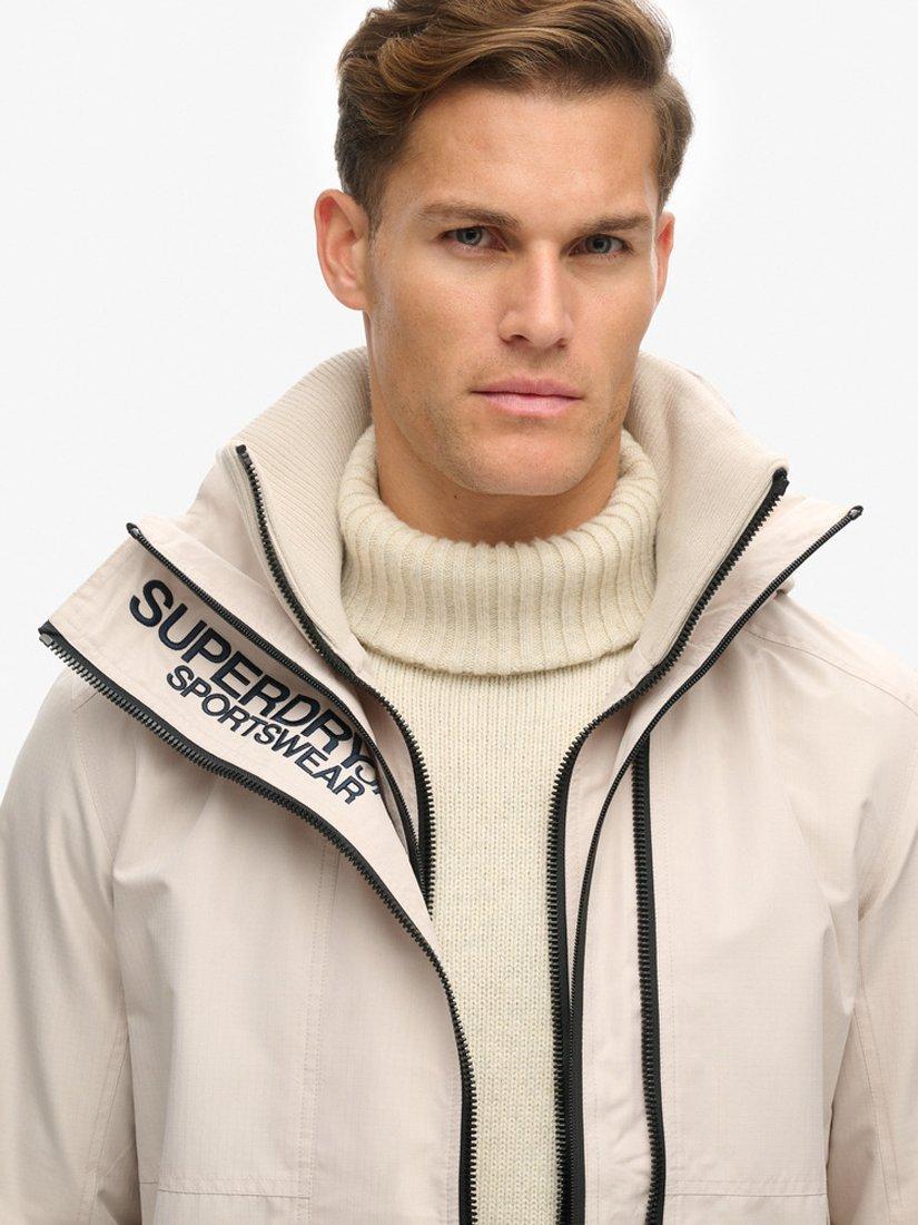 Product image 8 of 8, which shows Superdry Hooded Yachter Windbreaker Jacket, Chateau Gray, S