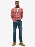 Superdry Organic Cotton Vintage Check Shirt, Red Check