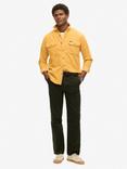 Superdry Micro Cord Long Sleeve Shirt, Golden Yellow