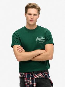 Superdry Vintage Logo Heritage Chest T-Shirt, Bengreen Marl