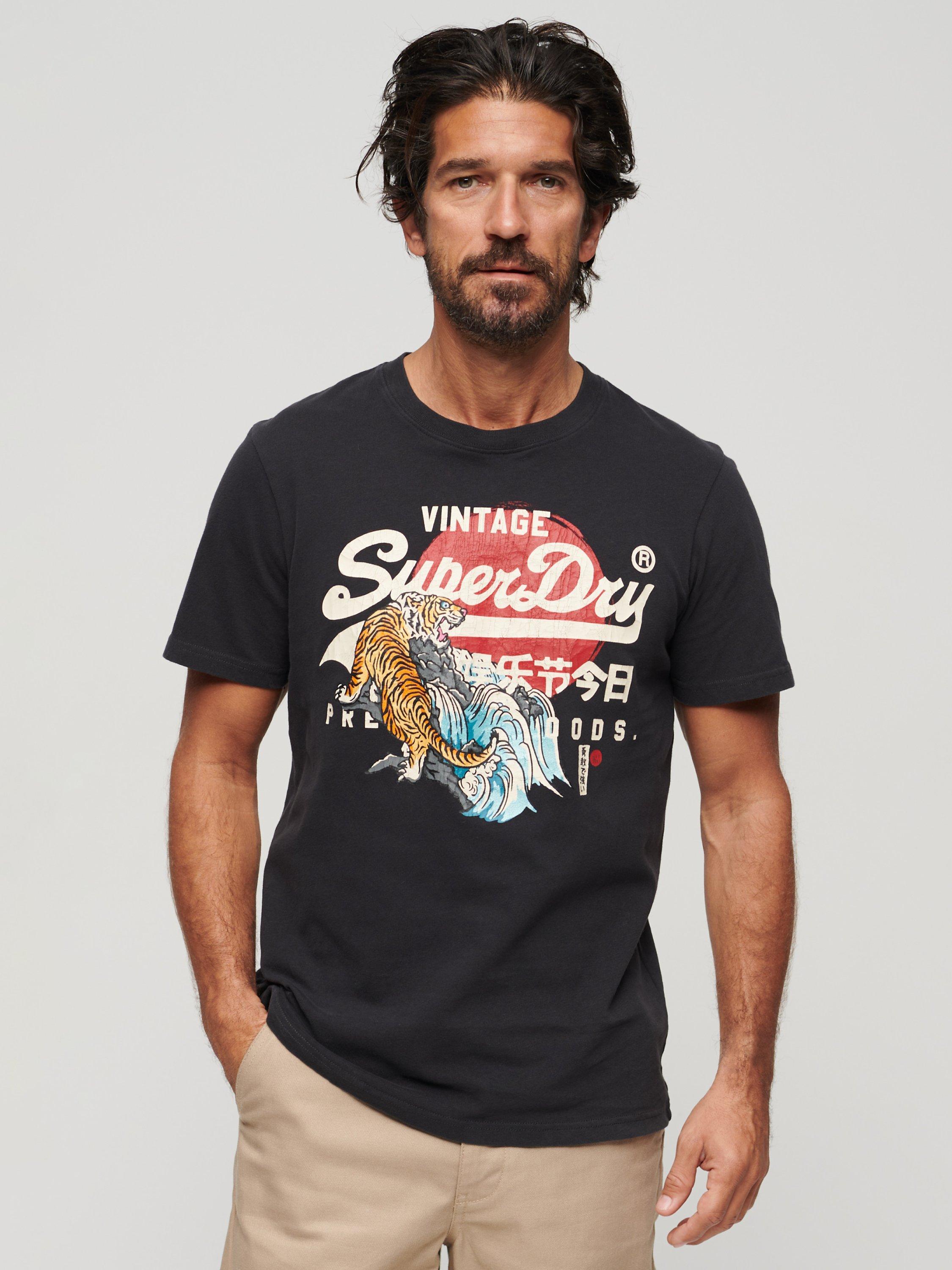 Superdry Tokyo Graphic T-Shirt, Bison Black