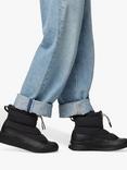 SOREL Ona IV Puffy Drawstring Snow Boots, Black/Chalk