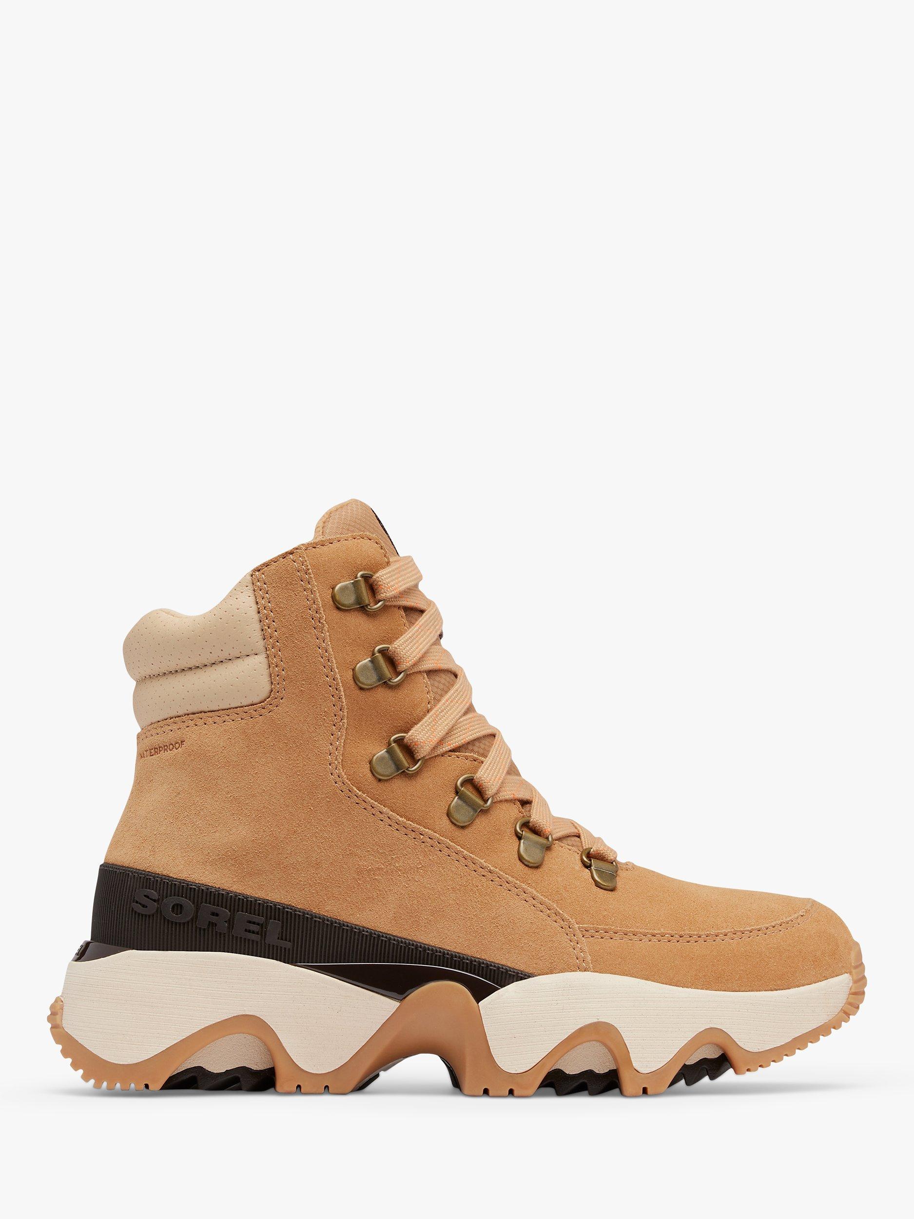 SOREL Kinetic Impact Waterproof Suede Trainer Boots Tawny Buff Ceramic