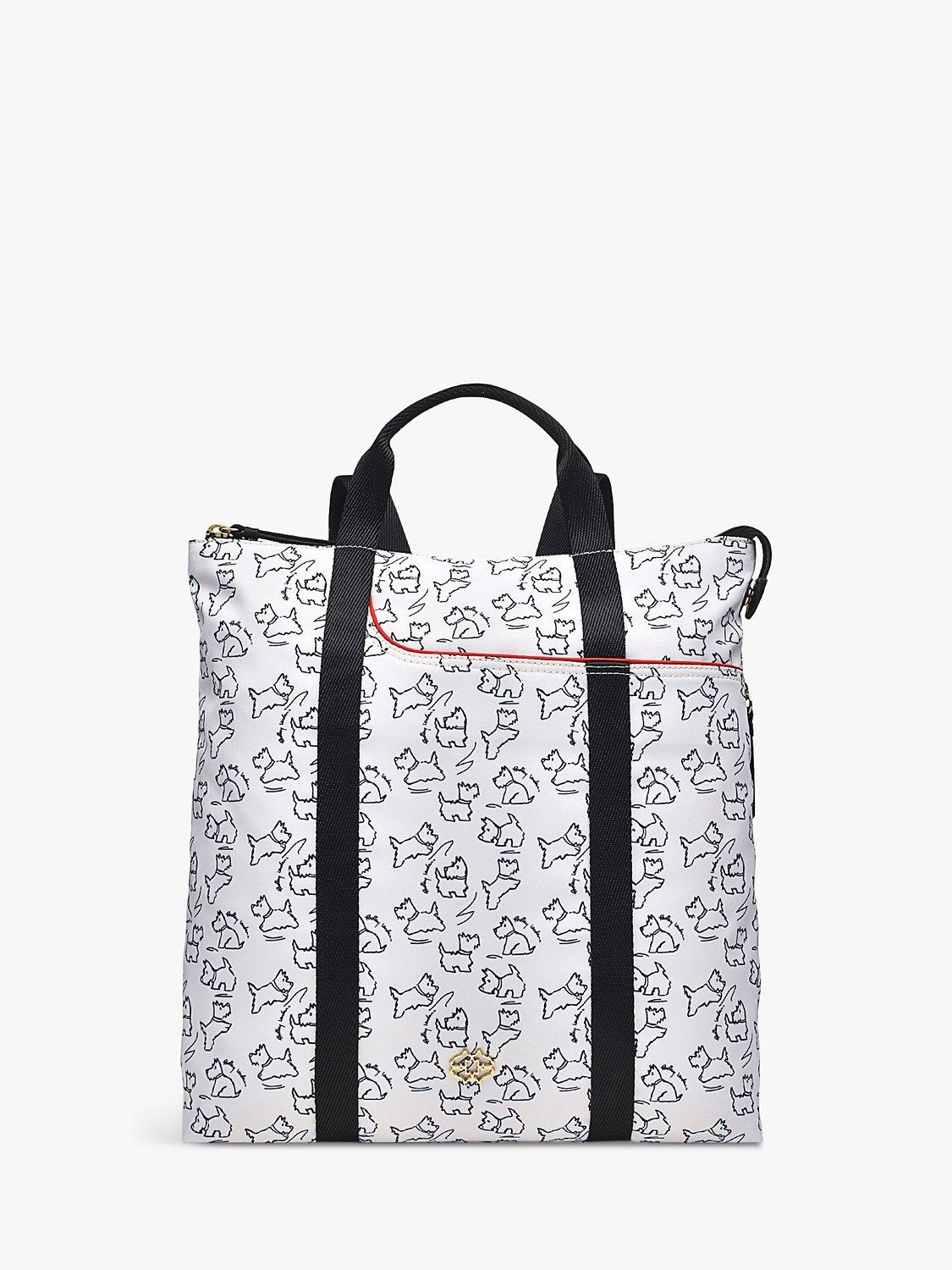 Radley 24/7 Sketch Street Medium Zip Top Backpack, Chalk