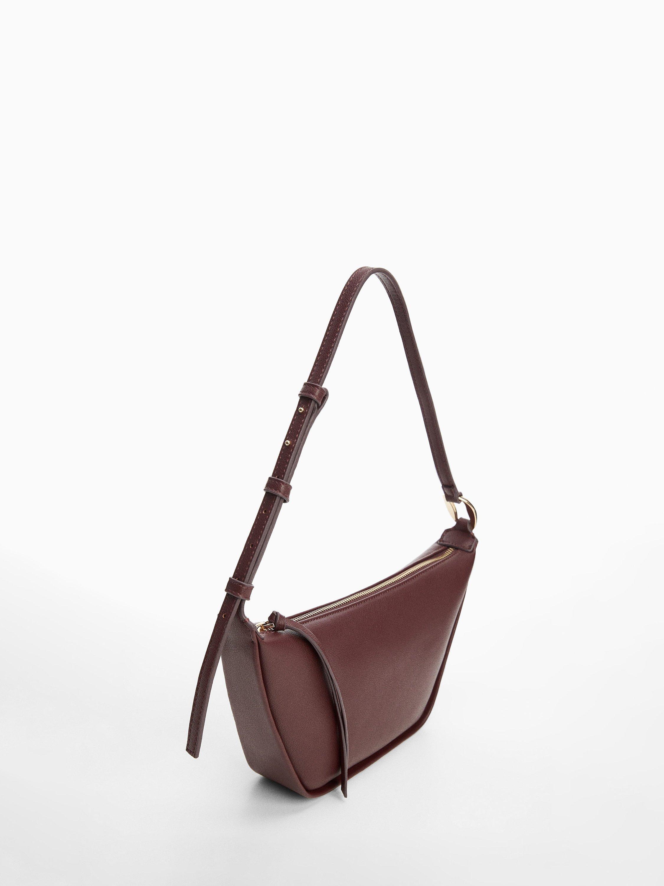 Mango Ashley Shoulder Bag, Dark Red, One Size