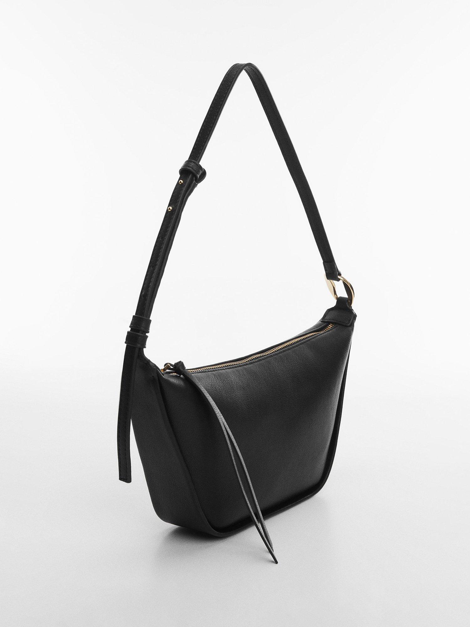 Mango Ashley Shoulder Bag, Black, One Size