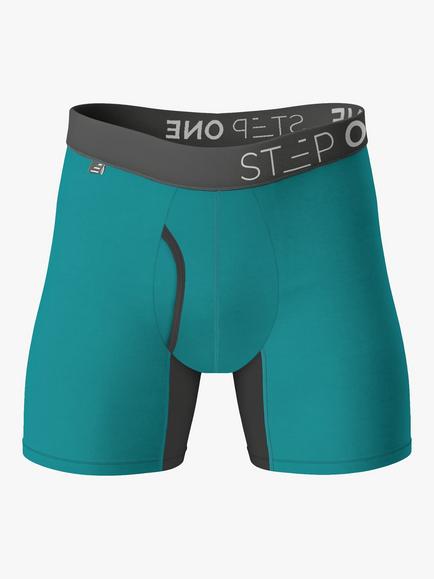 Step One Bamboo Boxer Briefs With Fly, Smashed Avo