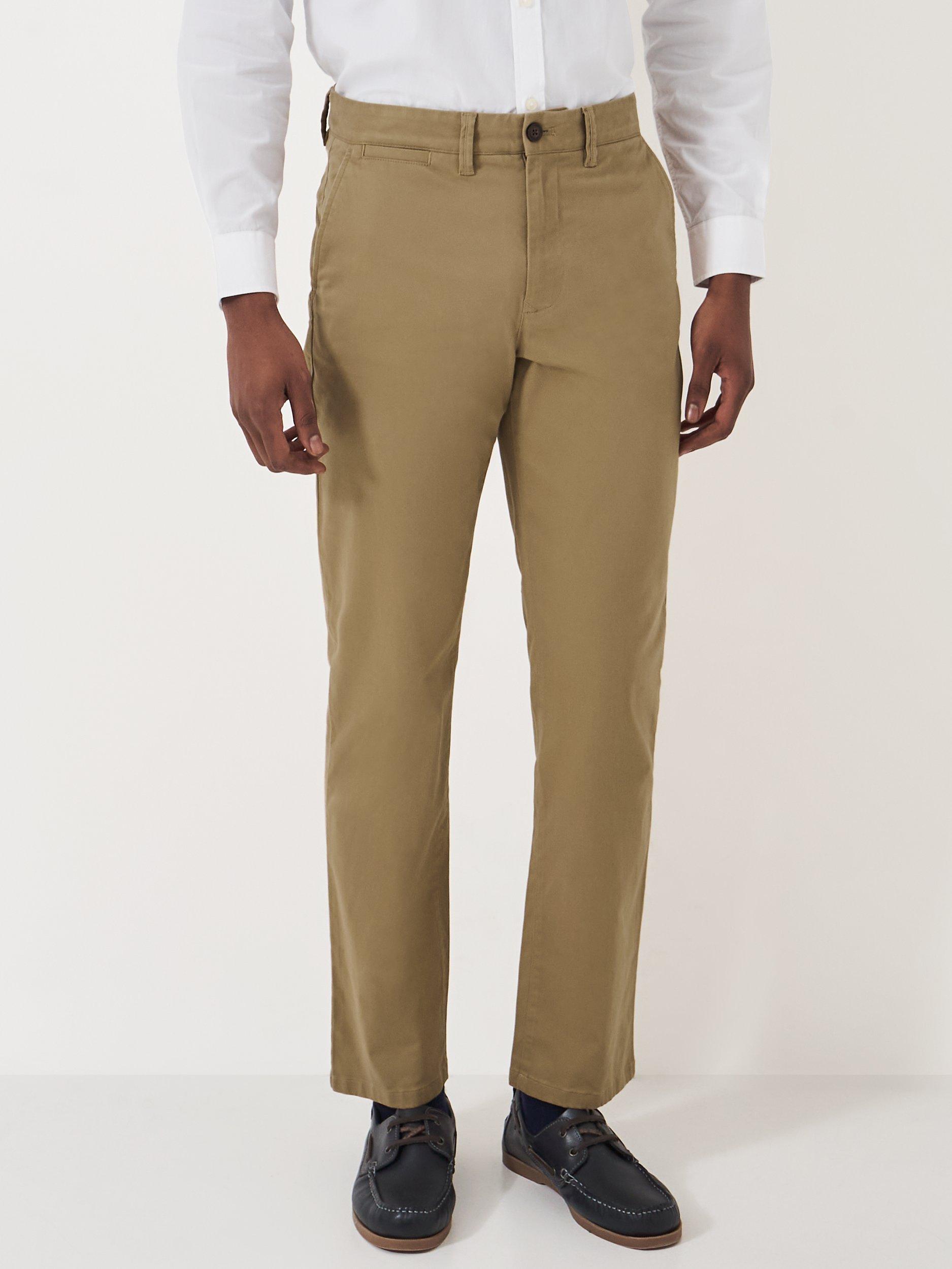 Product image 1 of 5, which shows Crew Clothing Straight Fit Chinos, Beige, 36L