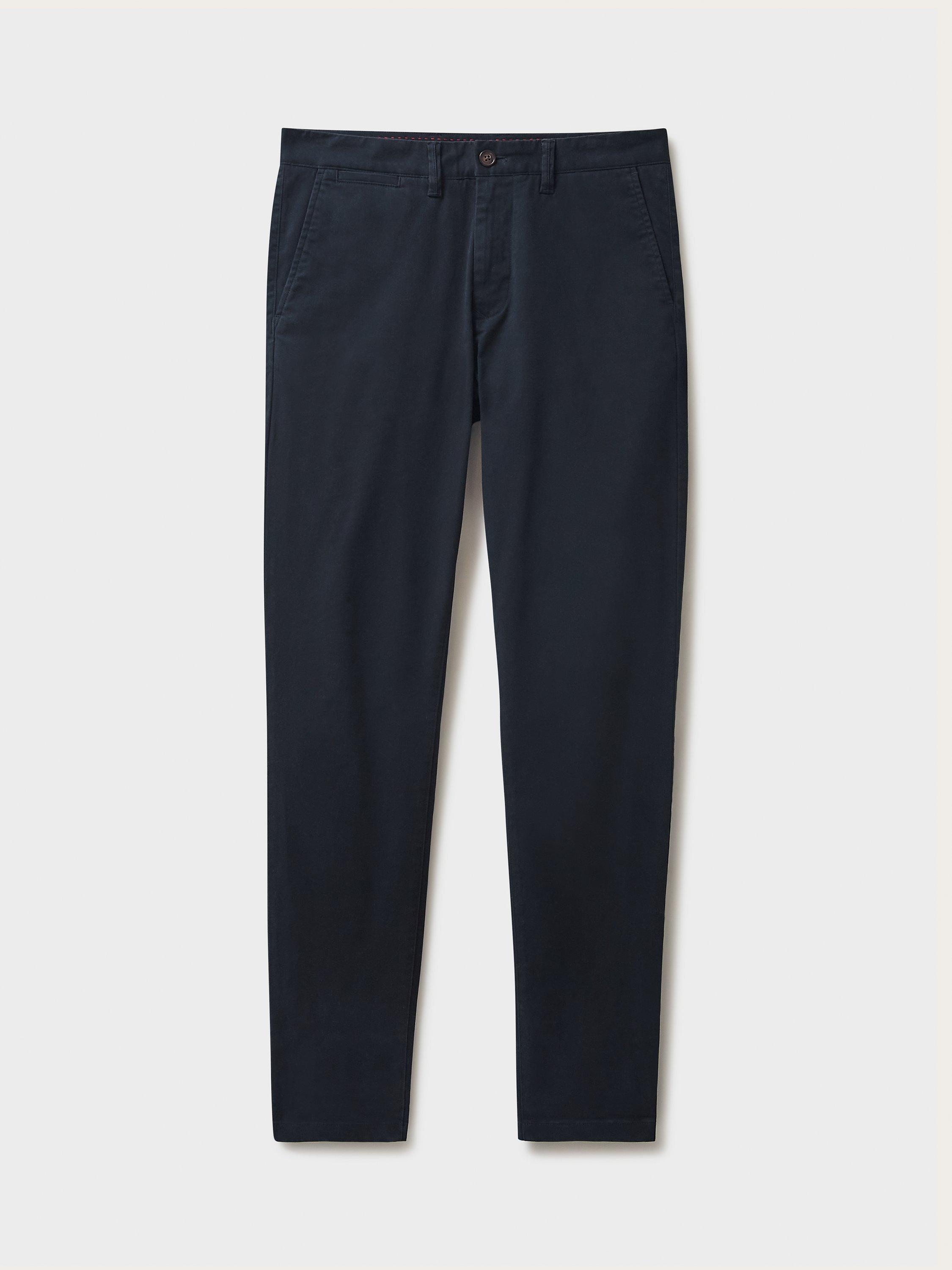 Product image 4 of 5, which shows Crew Clothing Slim Fit Chinos, Black, 34S