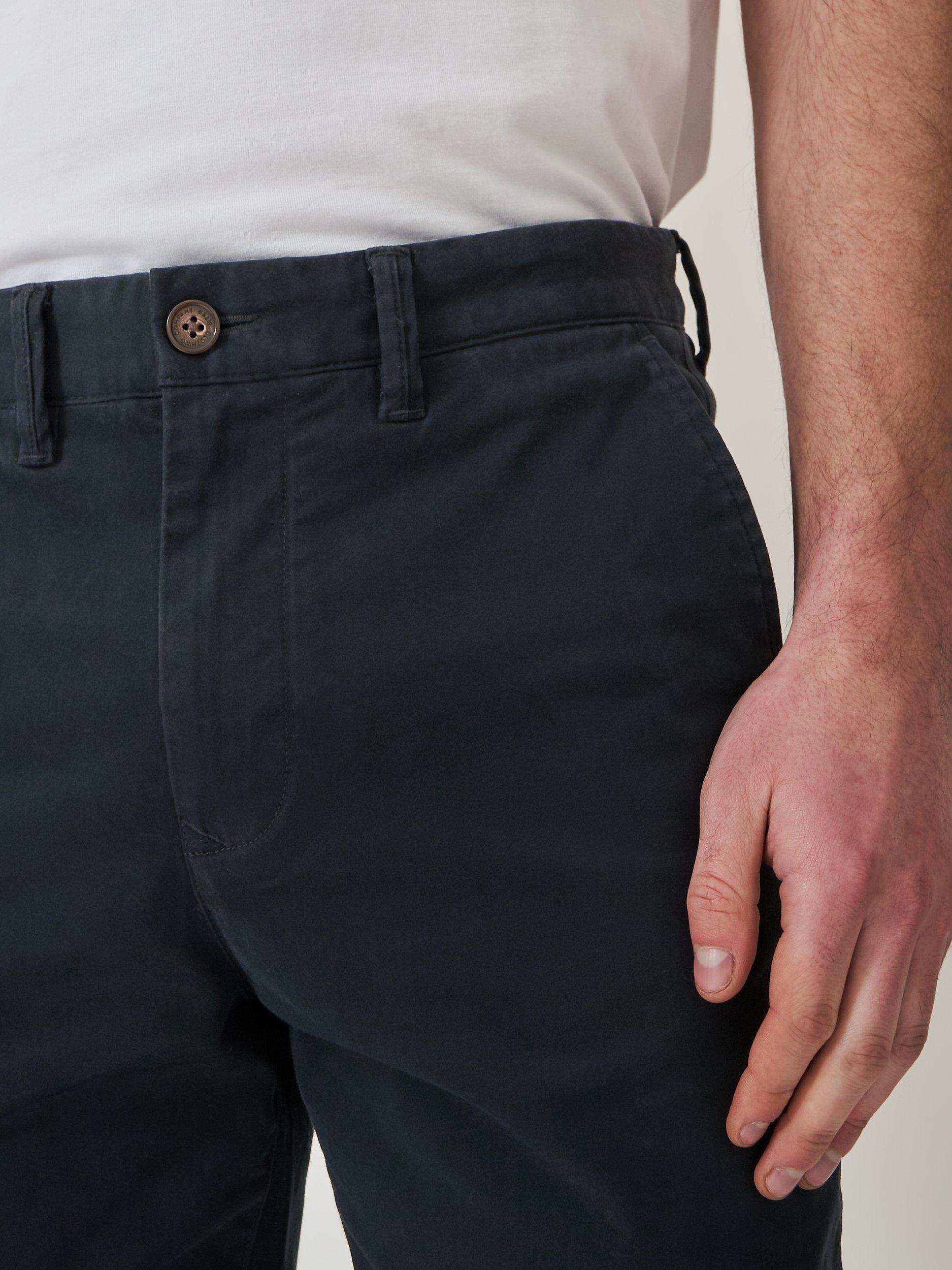 Product image 5 of 5, which shows Crew Clothing Slim Fit Chinos, Black, 34S
