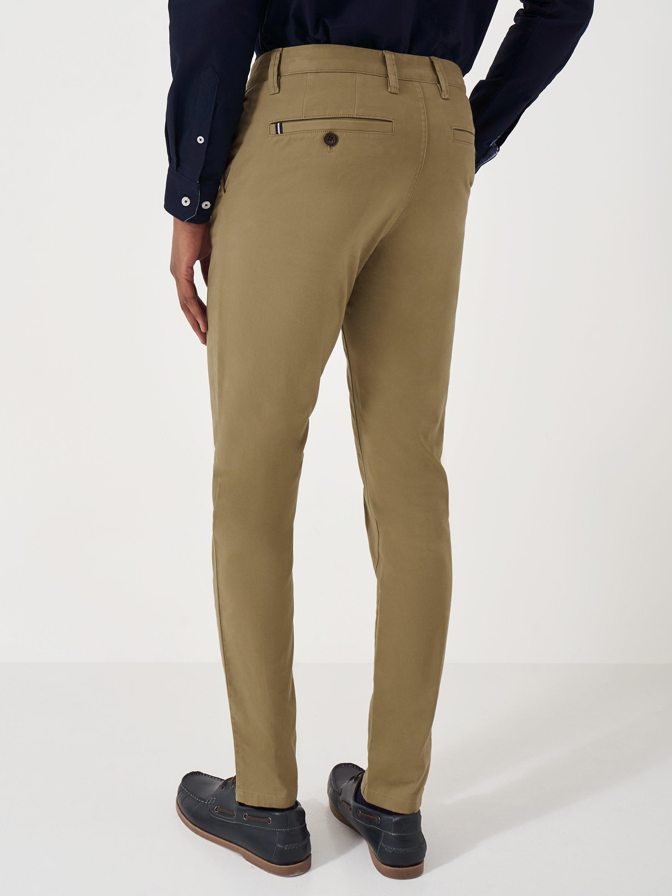 Product image 2 of 5, which shows Crew Clothing Slim Fit Chinos, Beige, 30R
