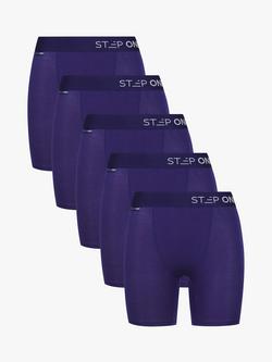 Step One Bamboo Body Shorts, Pack of 5, Midnight Blue
