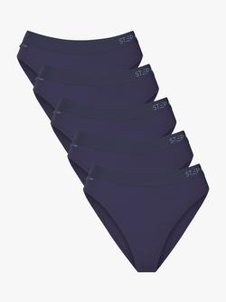 Step One Bamboo Bikini Briefs, Pack of 5, Ahoy Sailor