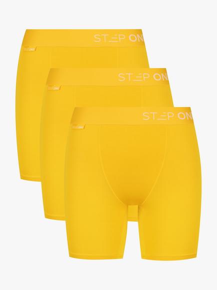 Step One Bamboo Body Shorts, Pack of 3, Cheeky Cheddars