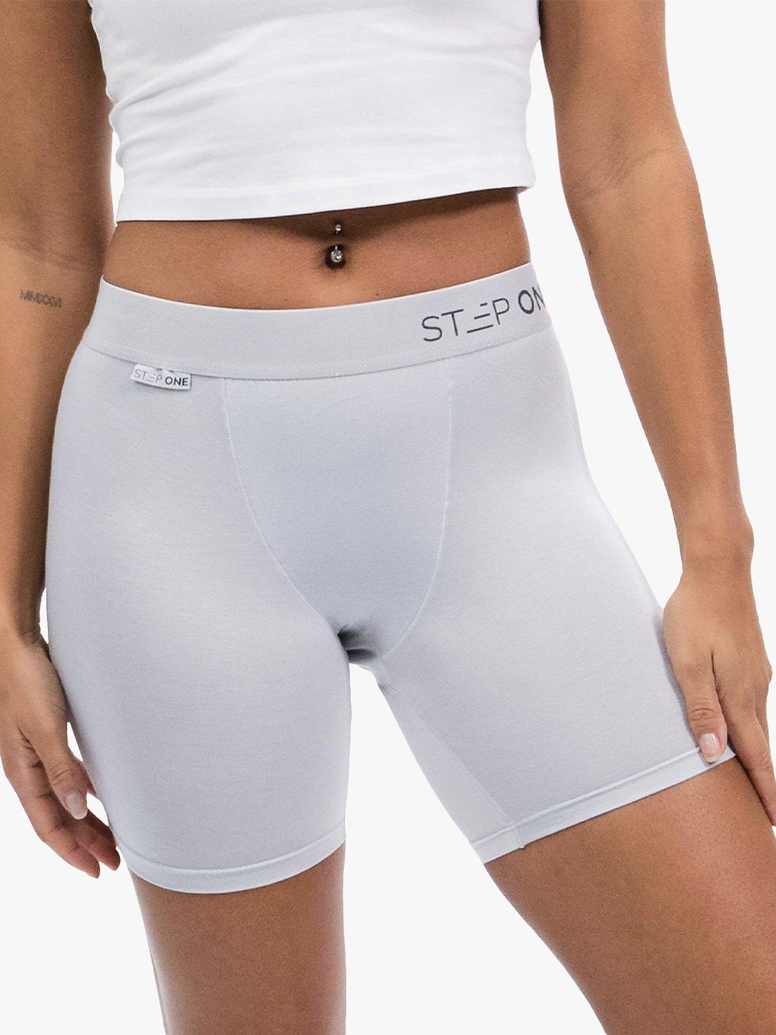 Product image 3 of 4, which shows Step One Bamboo Body Shorts, Pack of 3, Black/Grey/White, XS