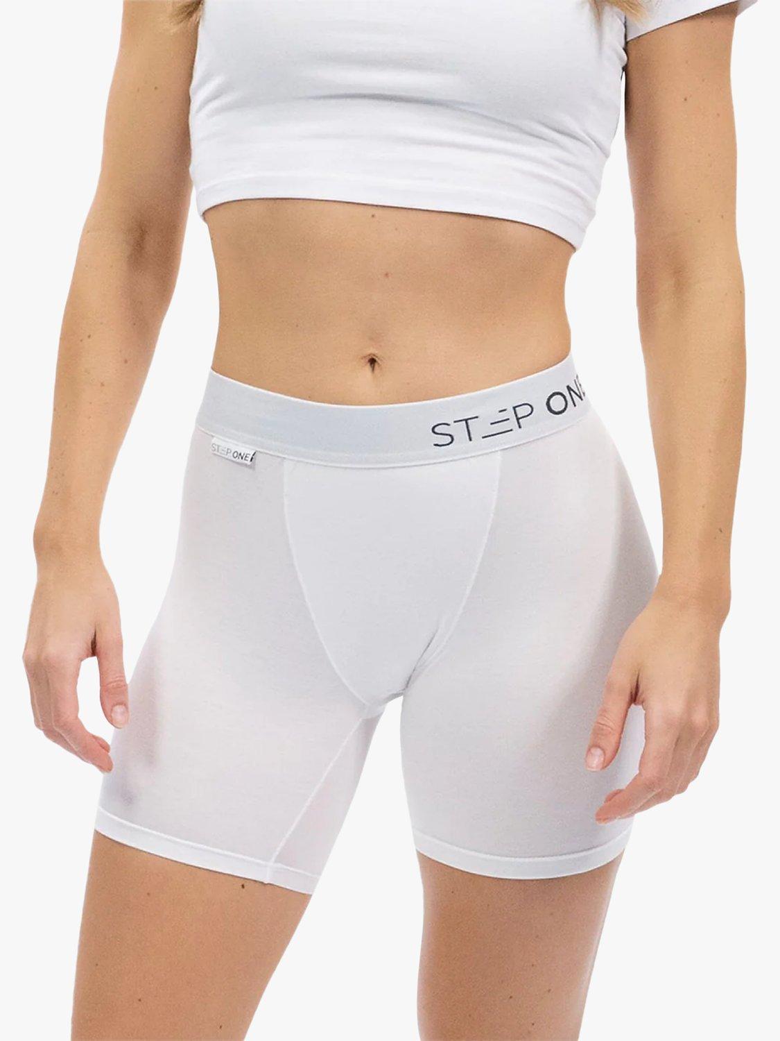 Product image 4 of 4, which shows Step One Bamboo Body Shorts, Pack of 3, Black/Grey/White, XS