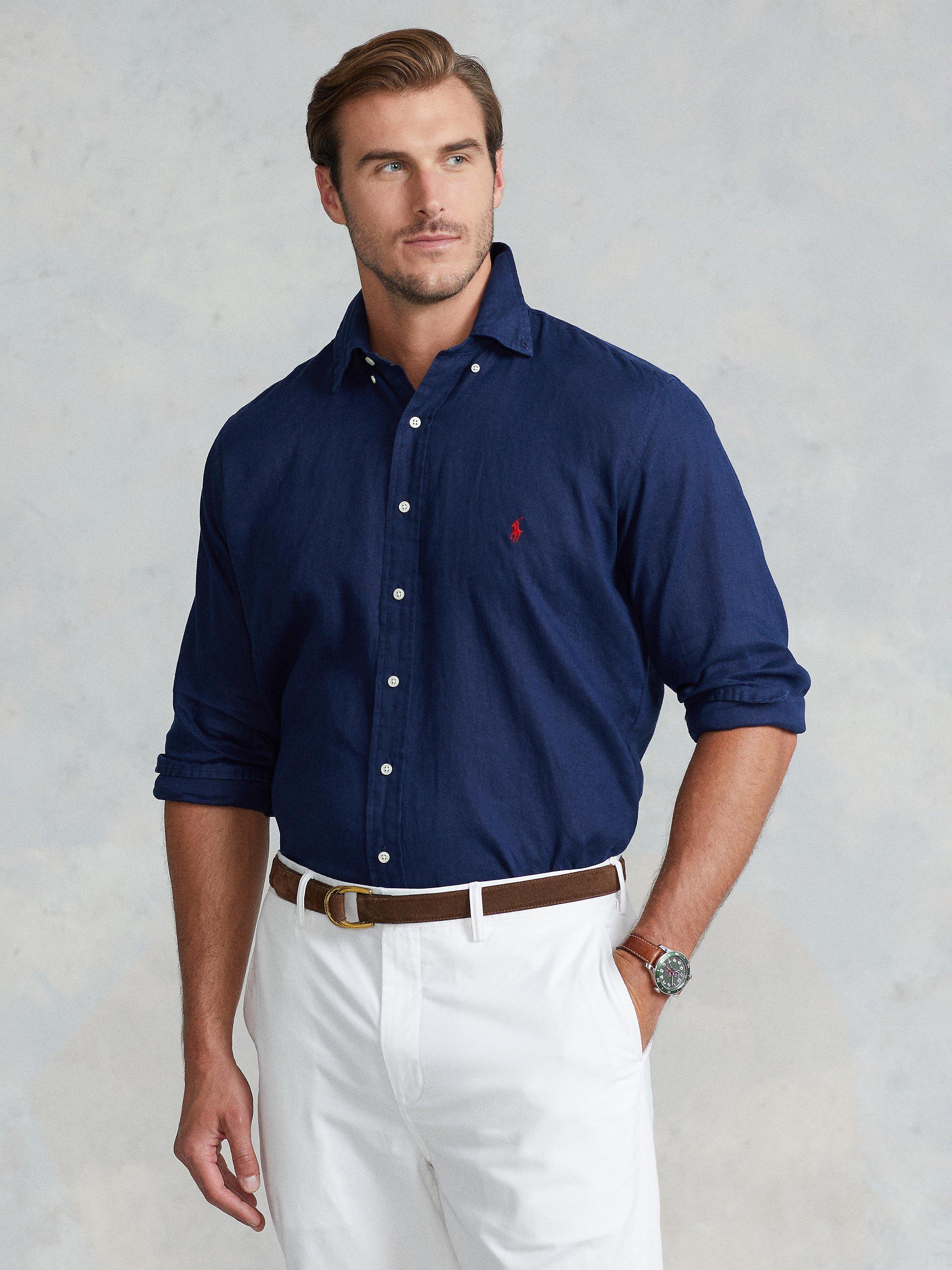 Ralph Lauren Big & Tall Long Sleeve Linen Shirt